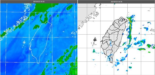 ▲▼衛星雲圖。（圖／翻攝中央氣象局）