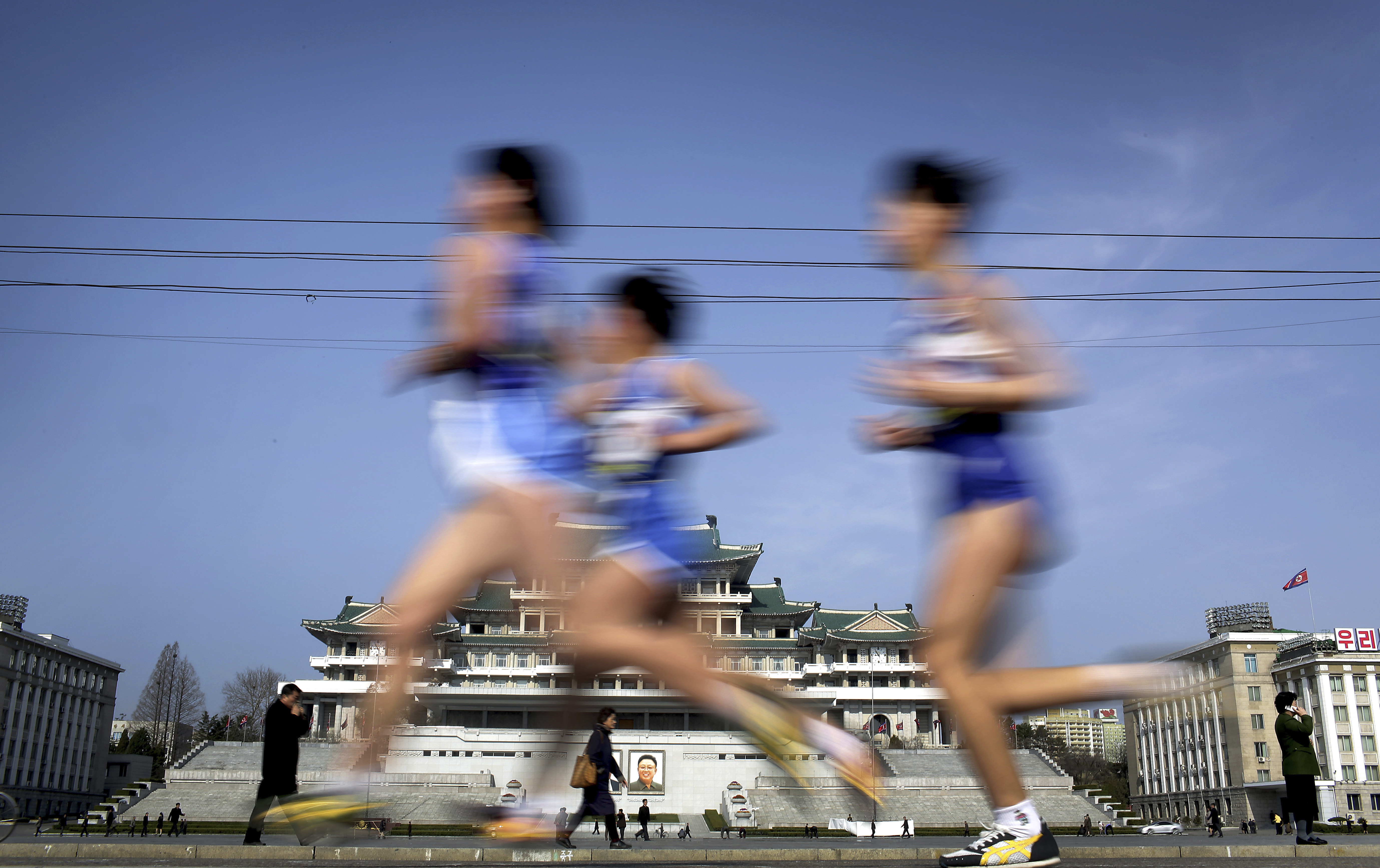 ▲▼北韓平壤國際馬拉松大賽今年可能又因新冠全球疫情而遭取消。（圖／達志影像／美聯社）