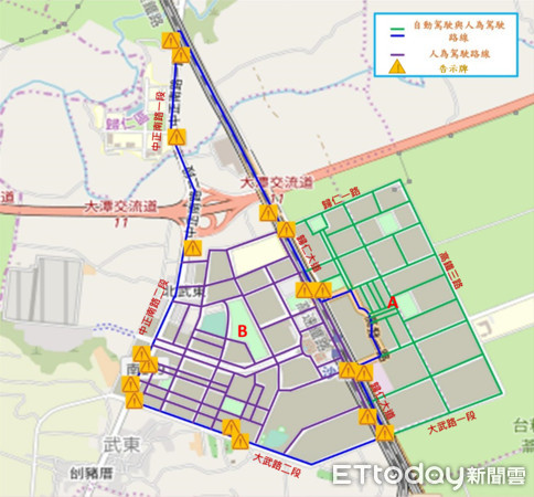 ▲成功大學自駕車輛試驗計畫，獲得經濟部同意，在一般道路進行試驗，於歸仁地區的綠能科學城及高鐵站區周邊道路進行實車運行測試。（圖／記者林悅翻攝，下同）