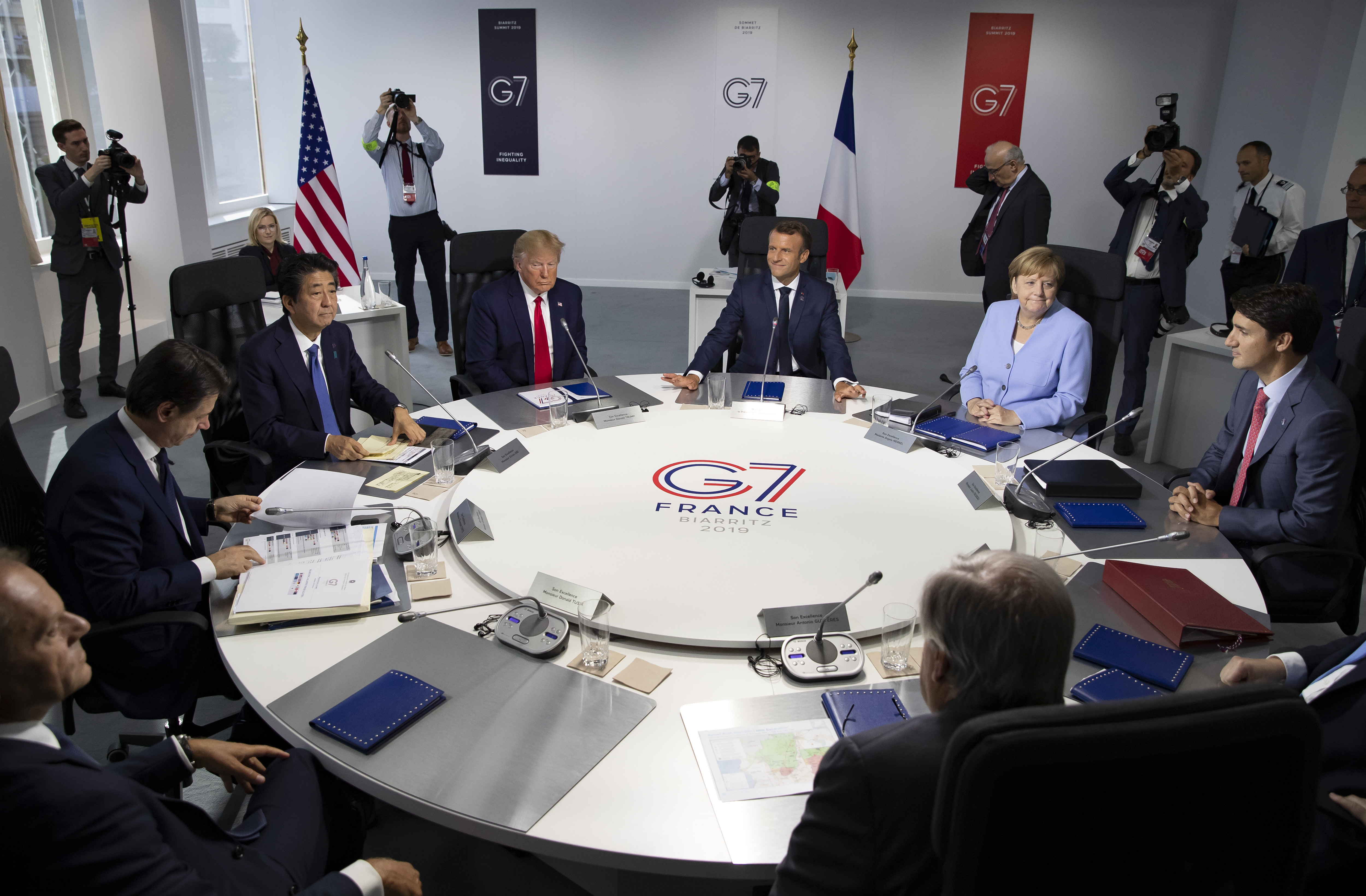 ▲▼南韓受邀參與今年G7+3峰會，圖為2019年G7會議。（圖／達志影像／美聯社）