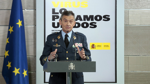 ▲▼西班牙國防參謀長維拉羅亞（Miguel Angel Villaroya）。（圖／翻攝自推特／@ebredigitalcat）