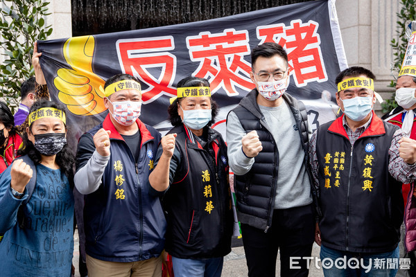 ▲中國國民黨24日上午於台南市發起「還我公投」、「反萊豬」兩項公投案的第二階段連署活動，江啟臣呼籲台南鄉親一起站出來，用公投票展現民意。（圖／記者林悅翻攝，下同）