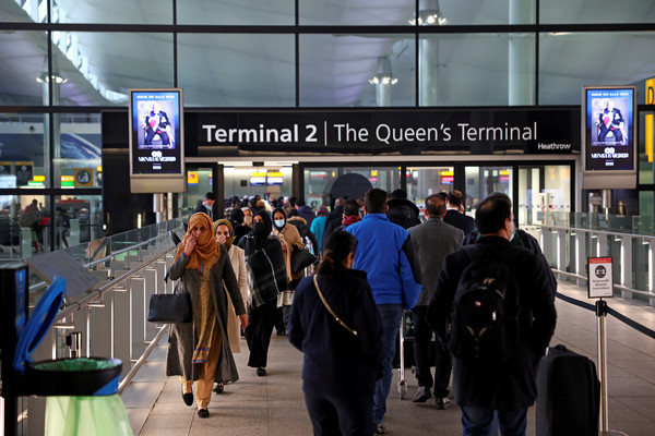 ▲英國7日公布旅遊綠色清單，圖為倫敦希斯洛機場。（圖／路透社）