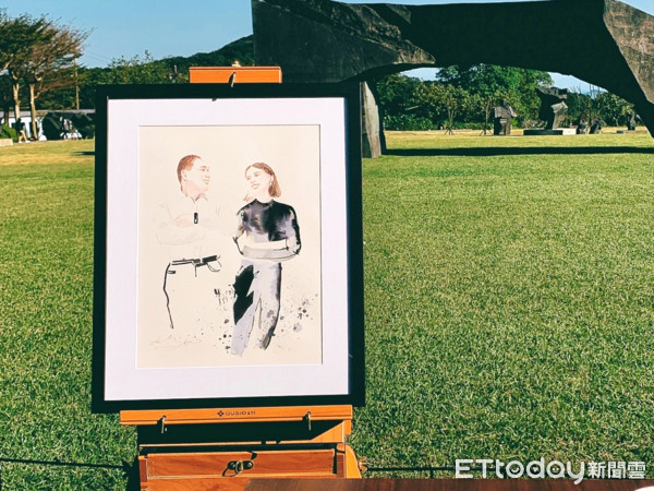 ▲新北副發言人戴湘儀ft.最美插畫家。（圖／新聞局提供）