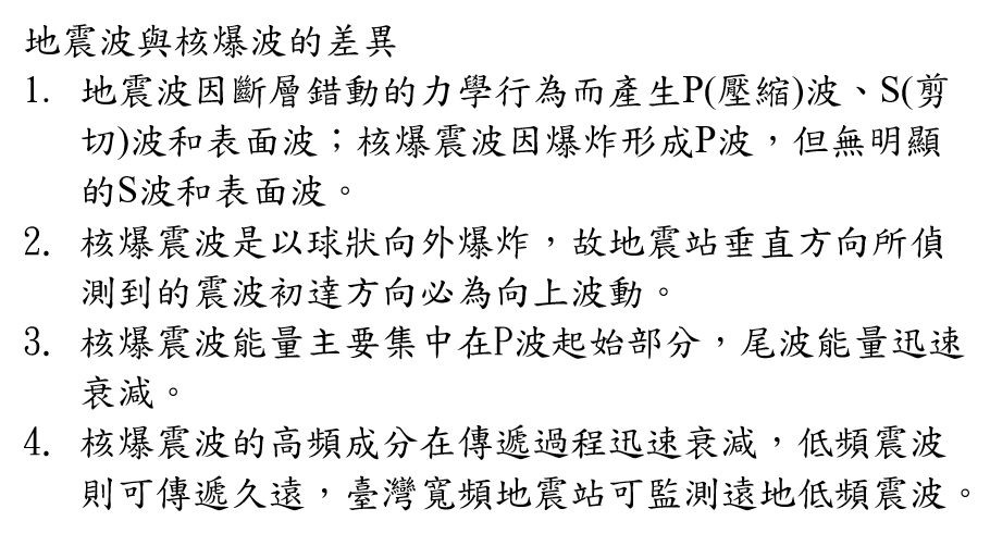 ▲鄭明典在臉書上貼出核爆與地震的觀測資料波形圖。（圖／擷取鄭明典臉書）