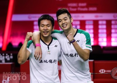 ▲年終賽冠軍麟洋配，李洋、王齊麟 。（圖／Badminton photo）