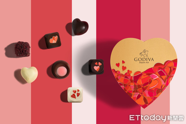 ▲▼GODIVA2021年情人節限定巧克力禮盒。（圖／GODIVA提供）