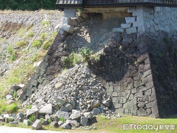 ▲▼日本熊本的熊本城在地震後毀損嚴重，至今仍在進行修復工程。（圖／記者賴文萱）