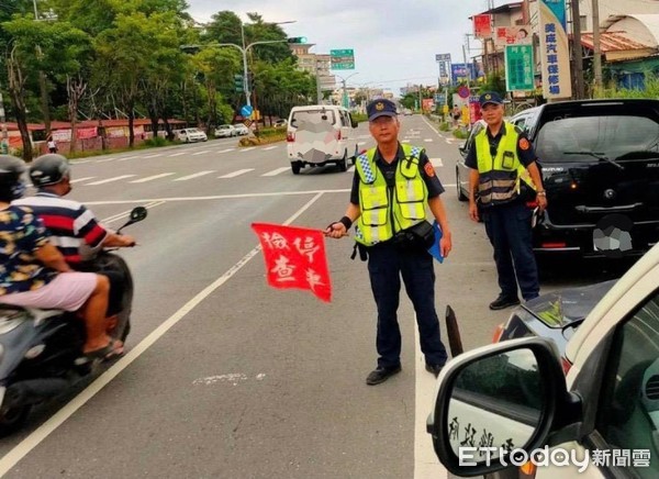 ▲屏東縣內埔警方1日一連3天強力執行7大重大交通違規取締勤務             。（圖／記者陳崑福翻攝）