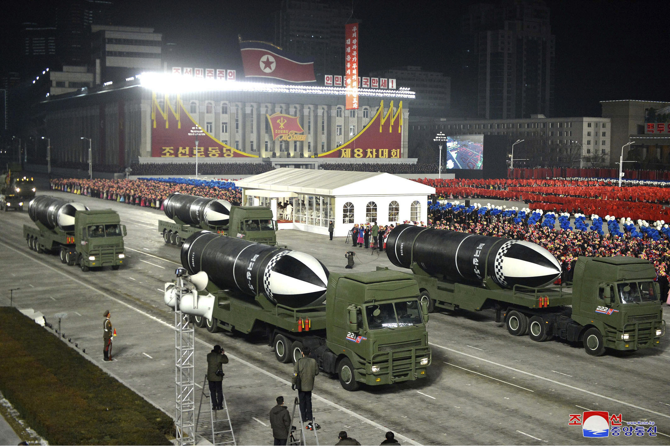 ▲▼北韓公開新研發的潛射彈道飛彈「北極星-5ㅅ」（圖／達志影像／美聯社）