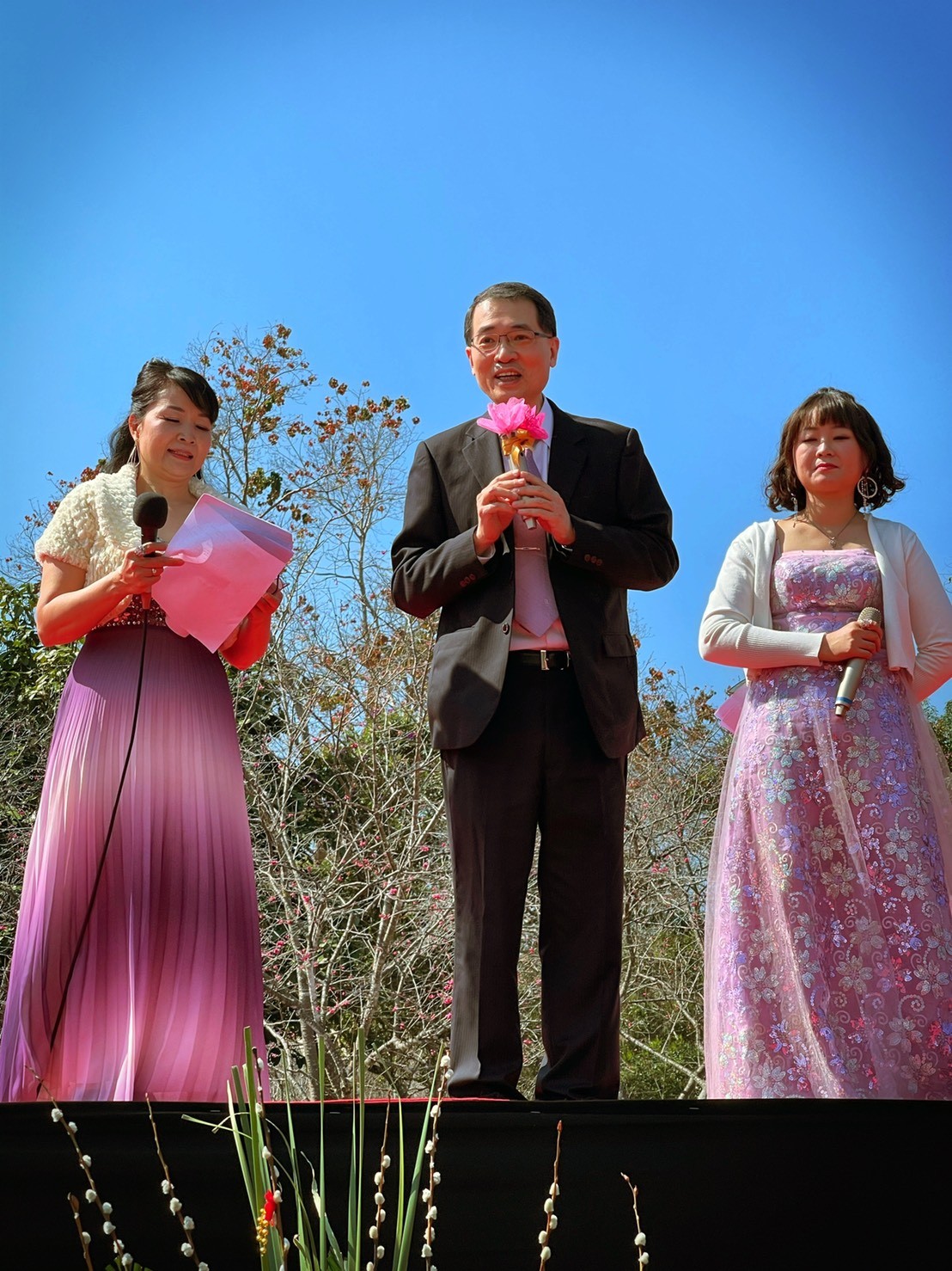 ▲▼  暨大櫻花季登場！「八重櫻、昭和櫻、枝垂櫻」千株櫻花遍布校園　    。（圖／暨南大學提供）