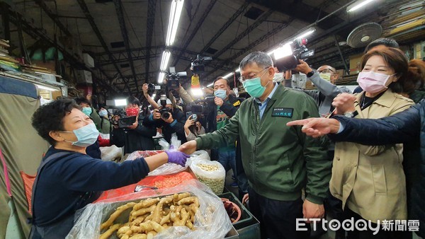 ▲▼柯文哲視察果菜市場、魚市場。（圖／記者陳家祥攝）