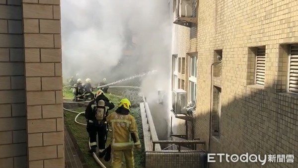 ▲基隆國立海洋大學一處地下室5日傳出火警。（圖／記者郭世賢翻攝）