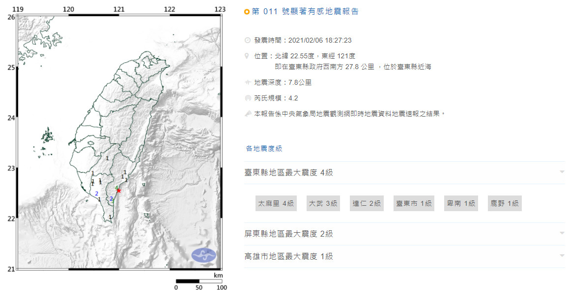 ▲▼地牛翻身。（圖／翻攝氣象局）