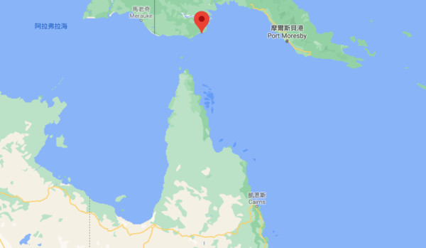▲▼巴紐的達魯島距離澳洲大陸不到200公里。（圖／翻攝Google Maps）
