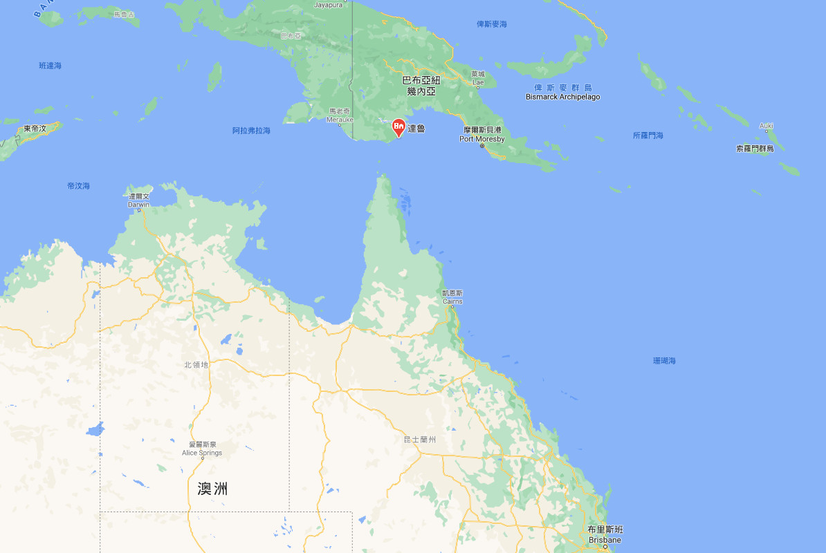 ▲▼中企擬在巴紐外島建城 踏足澳洲後院引發關注（圖／翻攝自Google Maps）