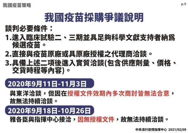 ▲▼指揮中心年前疫情簡報。疫苗採購爭議。（圖／指揮中心提供）