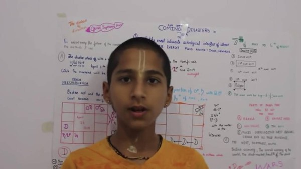 ▲▼印度14歲天才少年阿南德（Abhigya Anand）曾預言2020年底將有一場更嚴重的災難，結果新冠肺炎病毒出現變種。（圖／翻攝自YouTube）