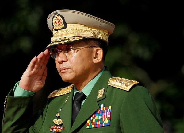 ▲▼緬甸國防軍總司令敏昂萊（Min Aung Hlaing）。（圖／路透）
