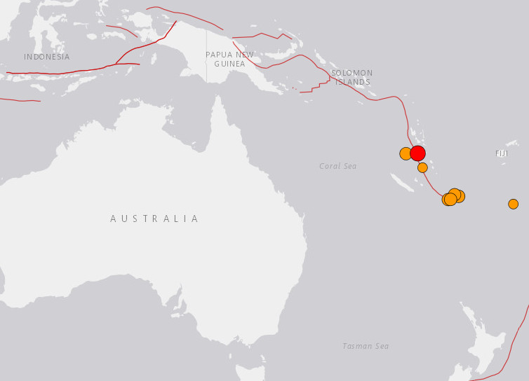 ▲▼ 大洋洲國家萬那杜16日發生規模6.2地震。（圖／翻攝自USGS）
