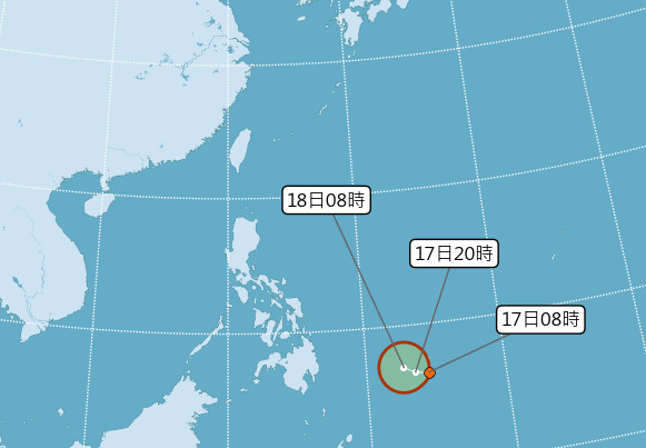 ▲▼杜鵑颱風即將生成。（圖／中央氣象局）