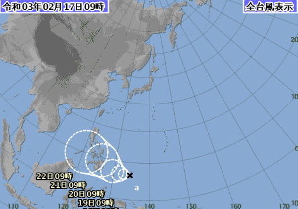 天氣圖。（圖／翻攝日本氣象廳網站）