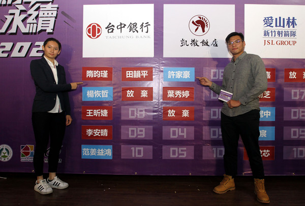 ▲中華企業射箭聯賽3年選秀狀元后隋昀瑾(左)和狀元王許家豪。（圖／中華企業射箭聯盟提供）