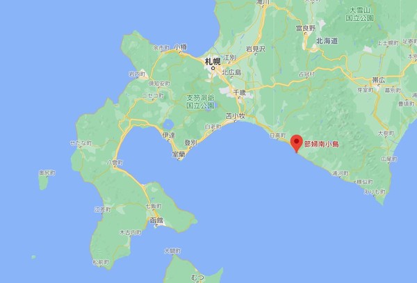 ▲▼位於北海道的2個小島即將消失，日本政府將慎重以對。（圖／翻攝自Google地圖）