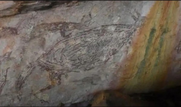 ▲澳洲發現距今1萬7300年前的古代壁畫。（圖／翻攝自Nature網站）