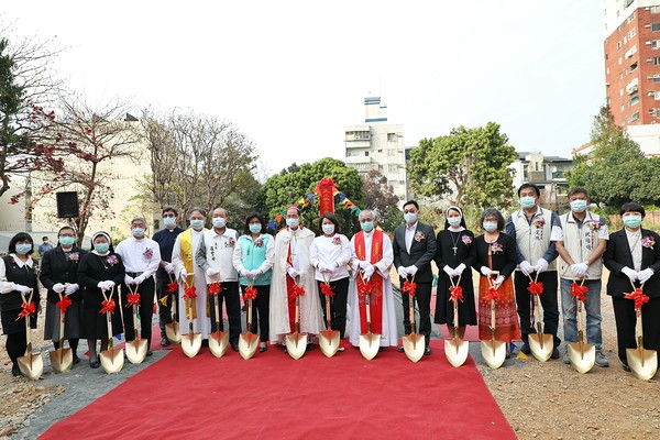 ▲嘉義重要宗教地標 天主教會嘉義教區聖若望主教座堂新建工程奠基動土。（圖／嘉義市政府提供）