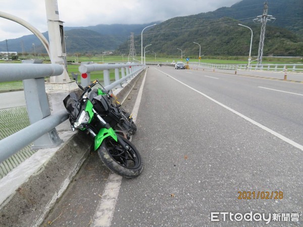 ▲▼花蓮重機車禍。（圖／記者楊漢聲翻攝）