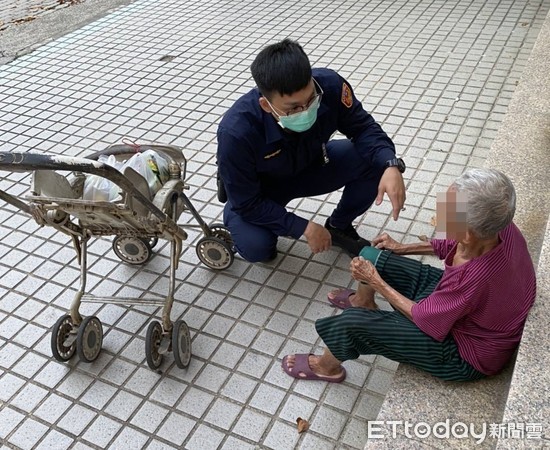 ▲老婦忘回家的路。（圖／記者洪靖宜翻攝）