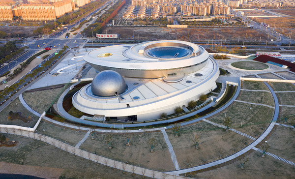 ▲外形酷似名產蝴蝶酥的上海天文館將於2021年6月正式對外開放。（圖／CFP）