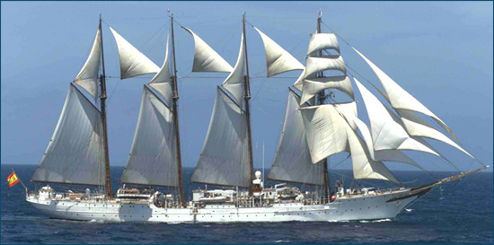 ▲▼西班牙海軍訓練艦「德‧埃爾卡諾號」（Juan Sebastián de Elcano）。（圖／翻攝自西班牙海軍官網）