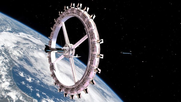 ▲▼全球首家太空飯店「旅行者」，每90分鐘環繞地球一周。(圖／OAC提供)