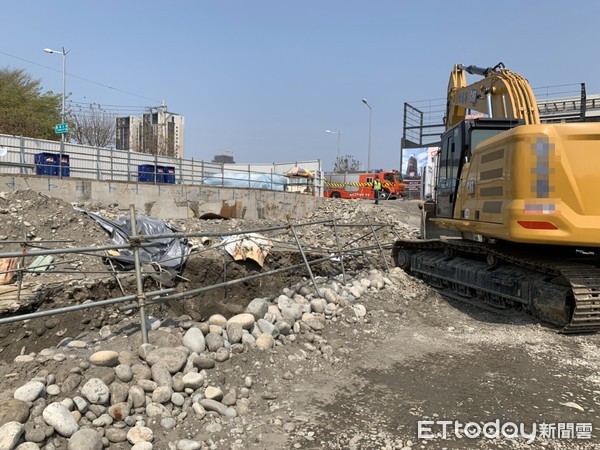 ▲▼台中工地工人遭異物砸傷。（圖／記者鄧木卿翻攝）