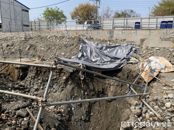 ▲▼台中工地工人遭異物砸傷。（圖／記者鄧木卿翻攝）