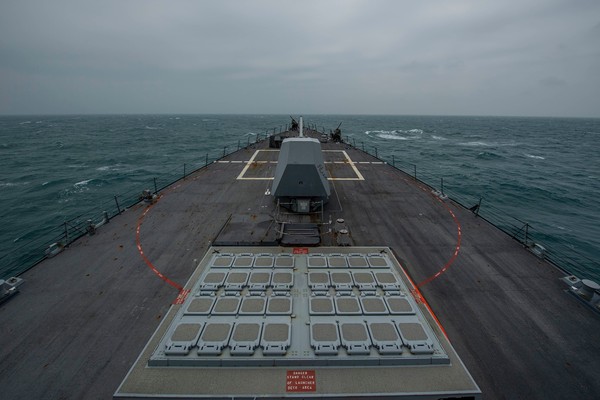 ▲▼  伯克級驅逐艦芬恩號（USS John Finn DDG-113）於台灣時間3月10日航經台灣海峽。（圖／翻攝自臉書／U.S. Pacific Fleet）