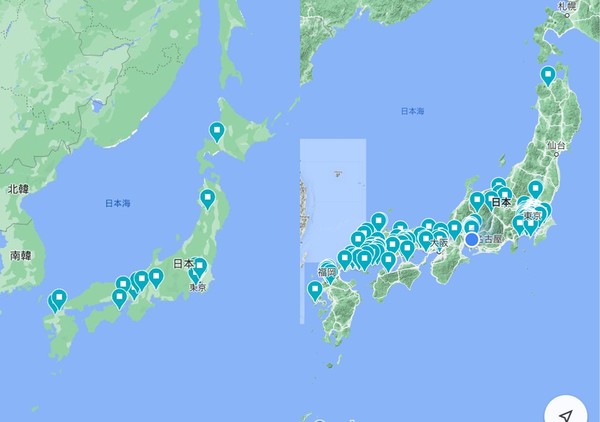 ▲▼引爆搶購潮！日本人製作「台灣鳳梨地圖」　網喊：感謝中國。（圖／翻攝自Google Maps）