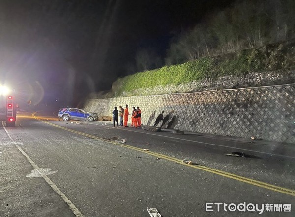 台11線1死5傷車禍。（圖／記者楊漢聲翻攝）