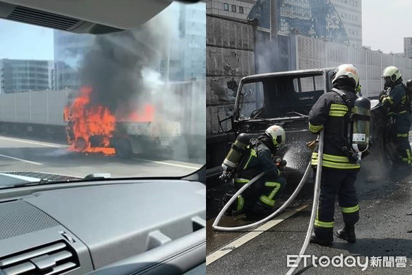▲▼ 環東大道火燒車。（圖／記者黃彥傑翻攝、攝）