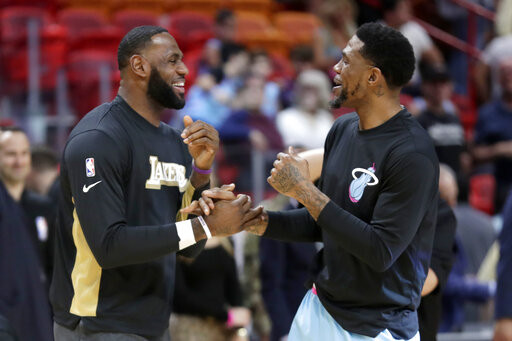 ▲▼湖人詹姆斯、熱火哈斯倫。（圖／達志影像／美聯社）