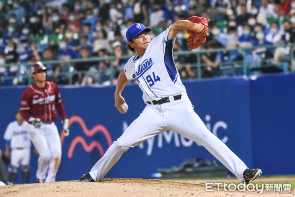 ▲富邦悍將投手林柏佑。（圖／記者林敬旻攝）