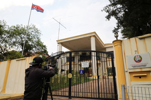 ▲▼北韓駐馬來西亞大使館人員撤離。（圖／路透）