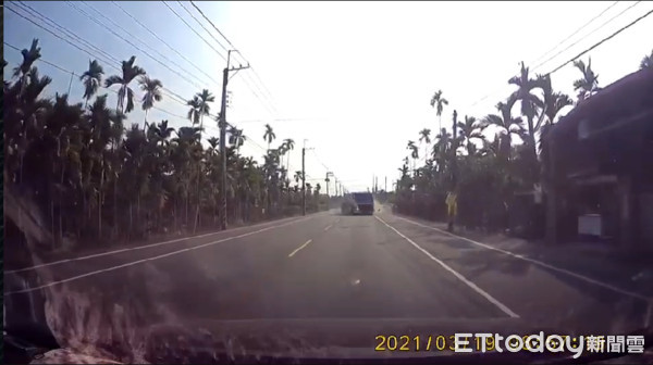 ▲竹田鄉龍崗路車禍             。（圖／記者陳崑福翻攝，以下同）