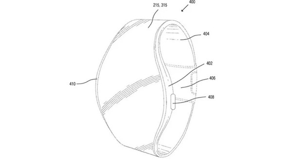 ▲蘋果申請新專利，Apple Watch的錶帶也成顯示螢幕。（圖／取自MacRumors）