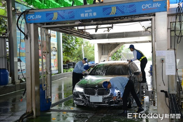 ▲台灣中油公司配合政府宣布之限水措施，今（25）日宣布將調整各加油站洗車業務。（圖／台灣中油提供）