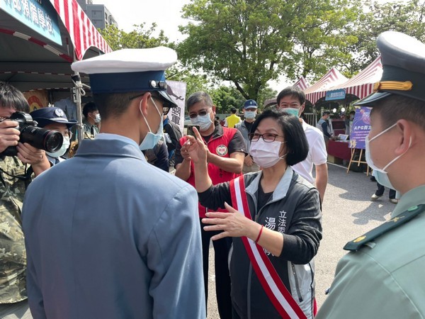 ▲桃園龍潭體育會成立大會很迷彩。（圖／湯蕙禎服務處提供）