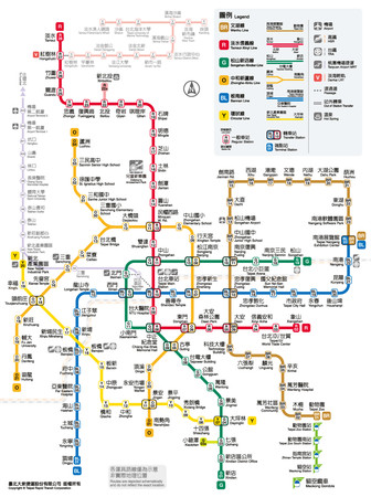 ▲▼台北捷運路線圖。（圖／翻攝自「台北捷運」官網）