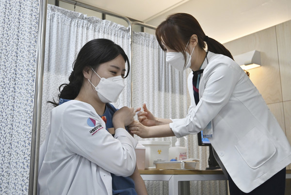 ▲▼韓國,接種疫苗。（圖／達志影像／美聯社）
